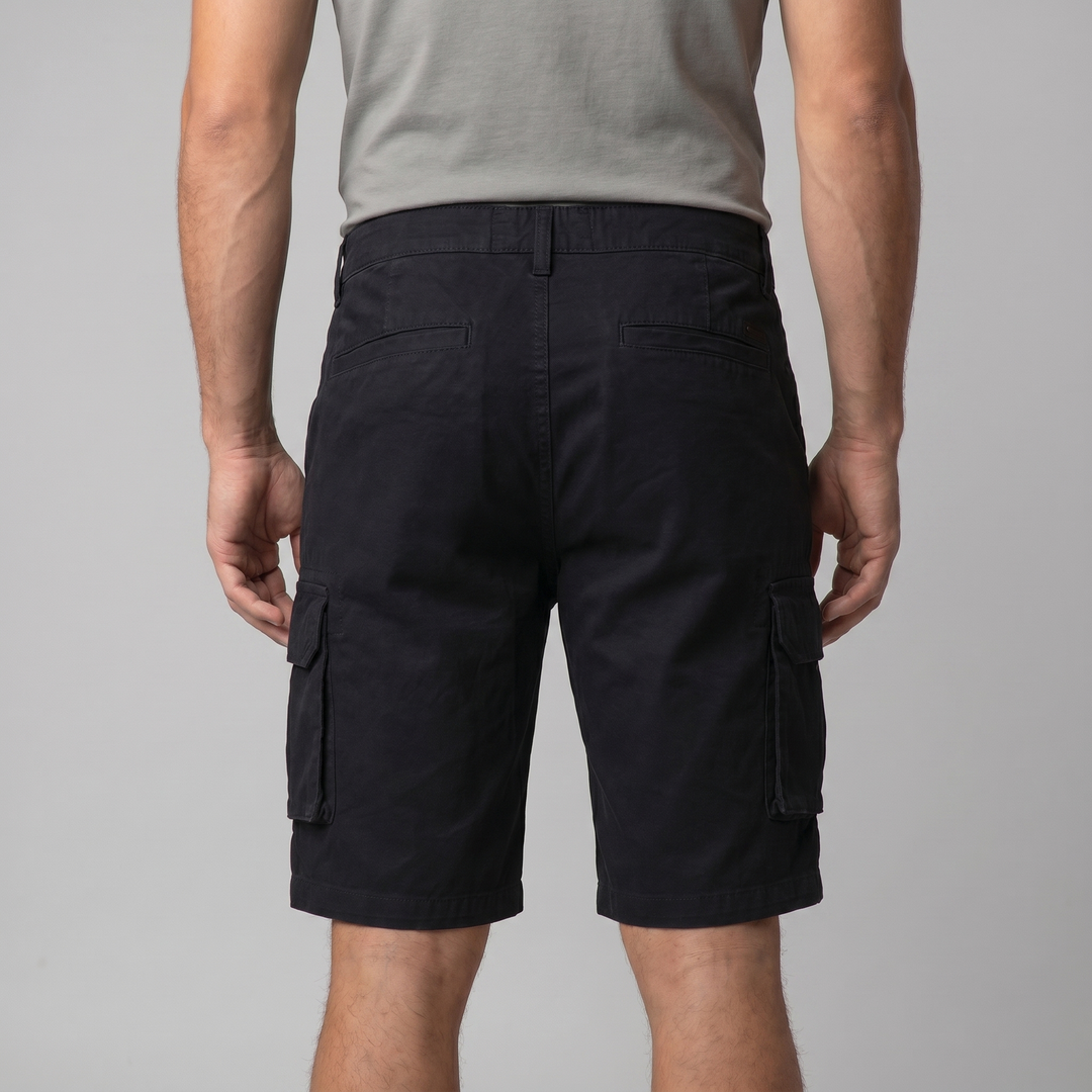 Męskie szorty cargo w luźnym kroju z kieszeniami użytkowymi w stylu casual