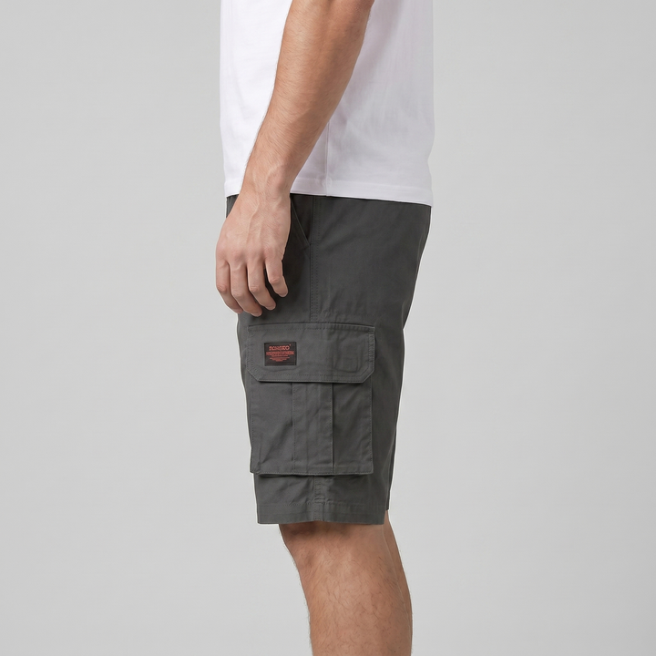 Męskie szorty cargo w luźnym kroju z kieszeniami użytkowymi w stylu casual