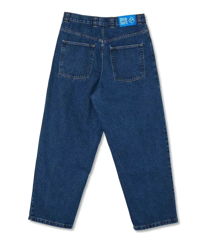 Męskie Dżinsy z Szerokimi Nogawkami – Luźny Krój Denim na Wiosenne Streetwear