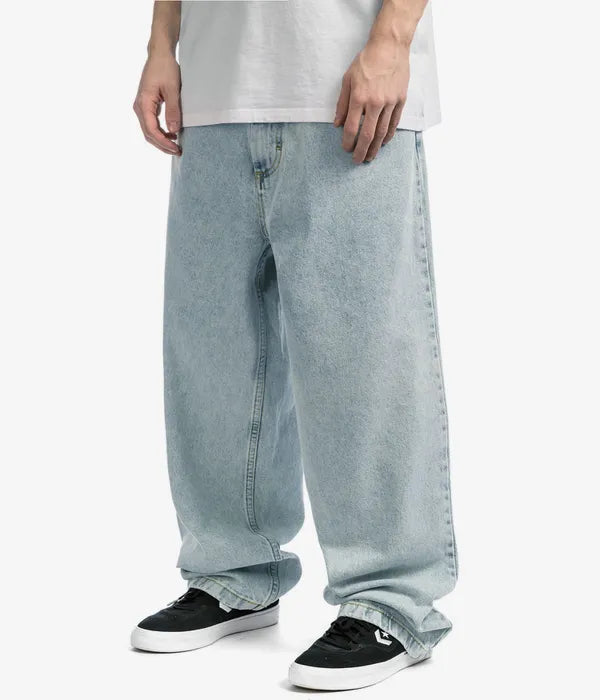 Męskie Dżinsy z Szerokimi Nogawkami – Luźny Krój Denim na Wiosenne Streetwear