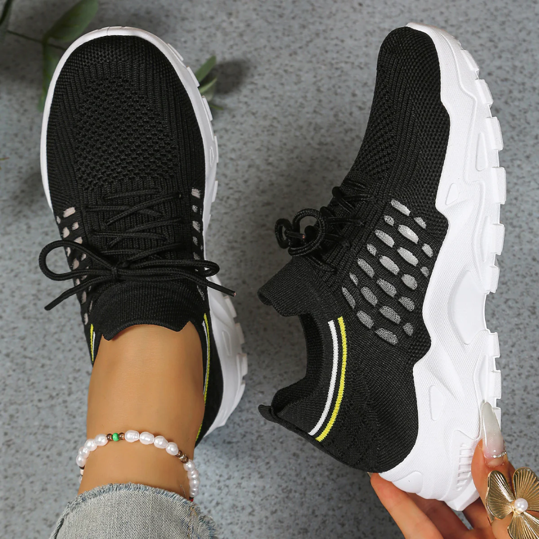 Damskie ortopedyczne buty komfortowe – przewiewne sneakersy na co dzień do chodzenia i wypoczynku