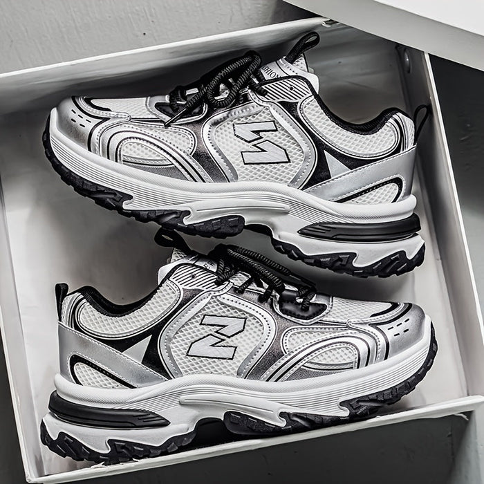 Unisexowe casualowe sneakersy na sznurówki do chodzenia na świeżym powietrzu, wygodne buty w stylu ulicznym, uniwersalne niskie trampki na co dzień