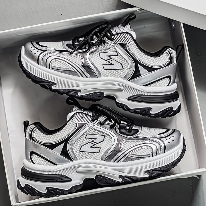 Unisexowe casualowe sneakersy na sznurówki do chodzenia na świeżym powietrzu, wygodne buty w stylu ulicznym, uniwersalne niskie trampki na co dzień
