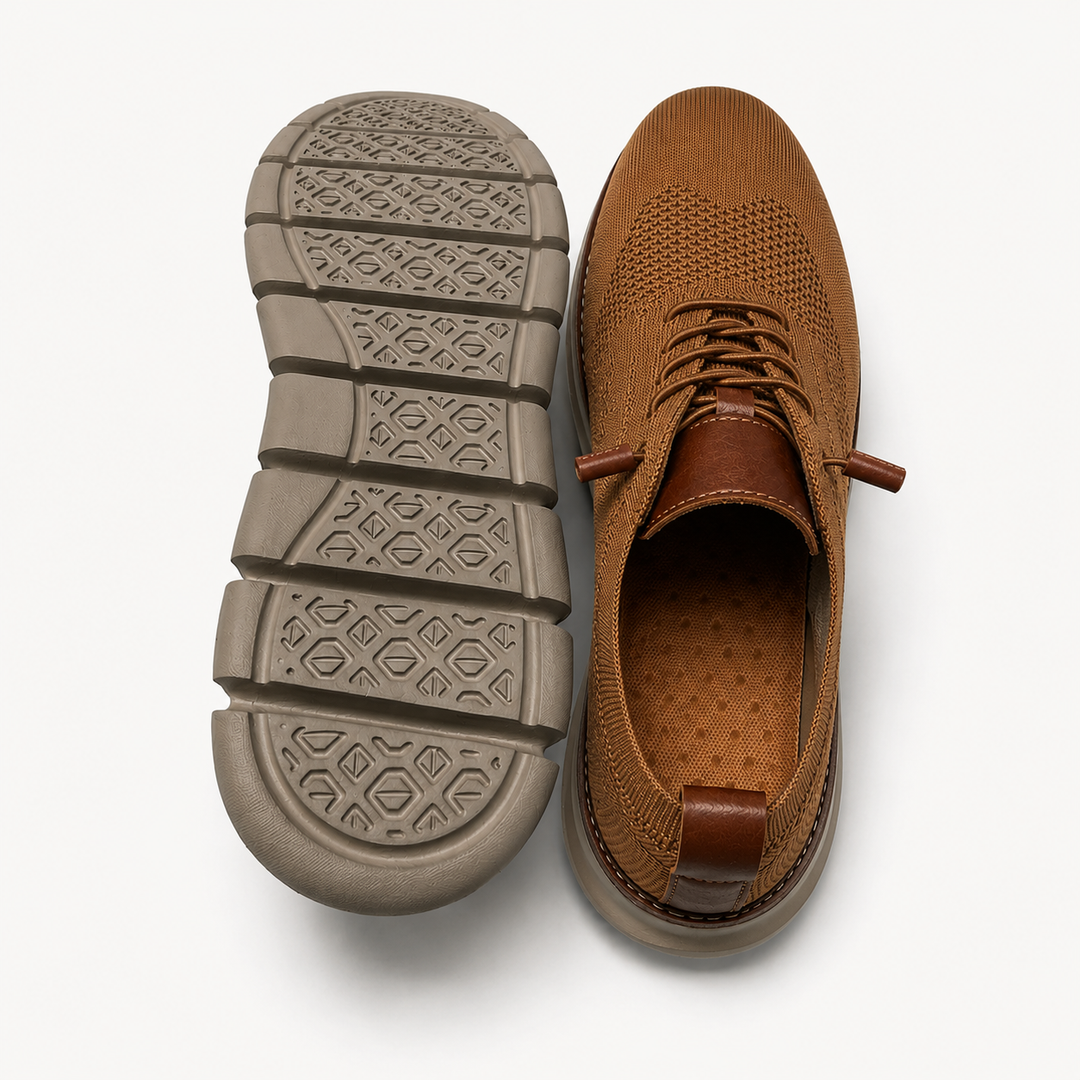 Męskie Oddychające Sneakersy Dziane – Lekkie Trampki na Co Dzień i w Podróż