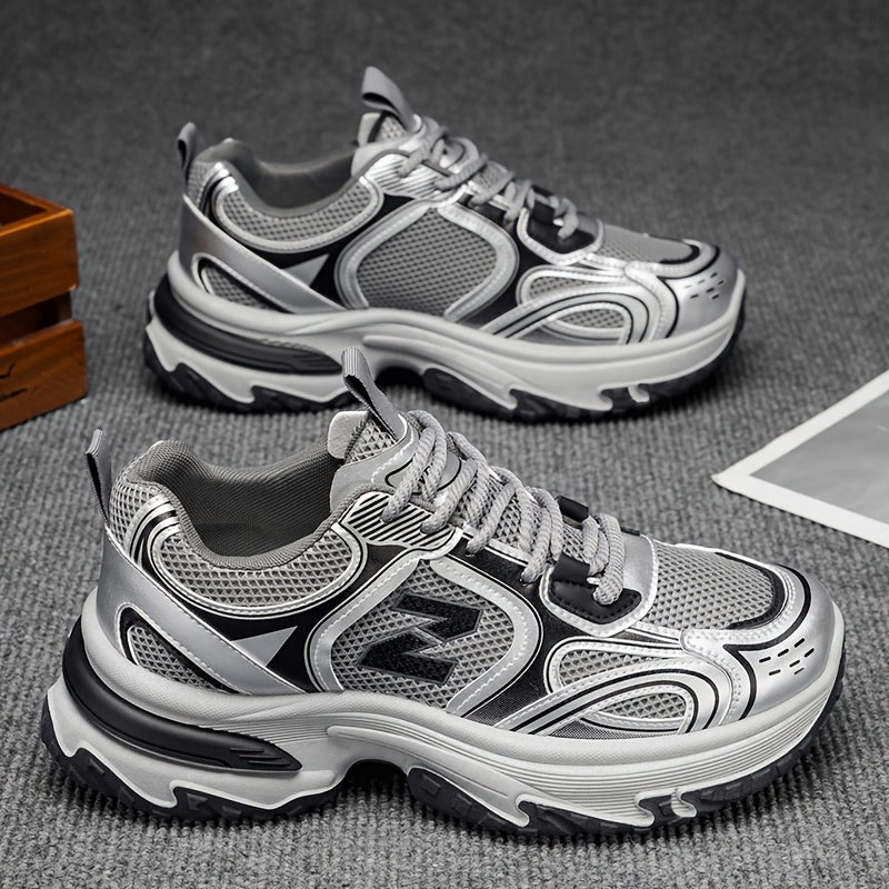 Unisexowe casualowe sneakersy na sznurówki do chodzenia na świeżym powietrzu, wygodne buty w stylu ulicznym, uniwersalne niskie trampki na co dzień
