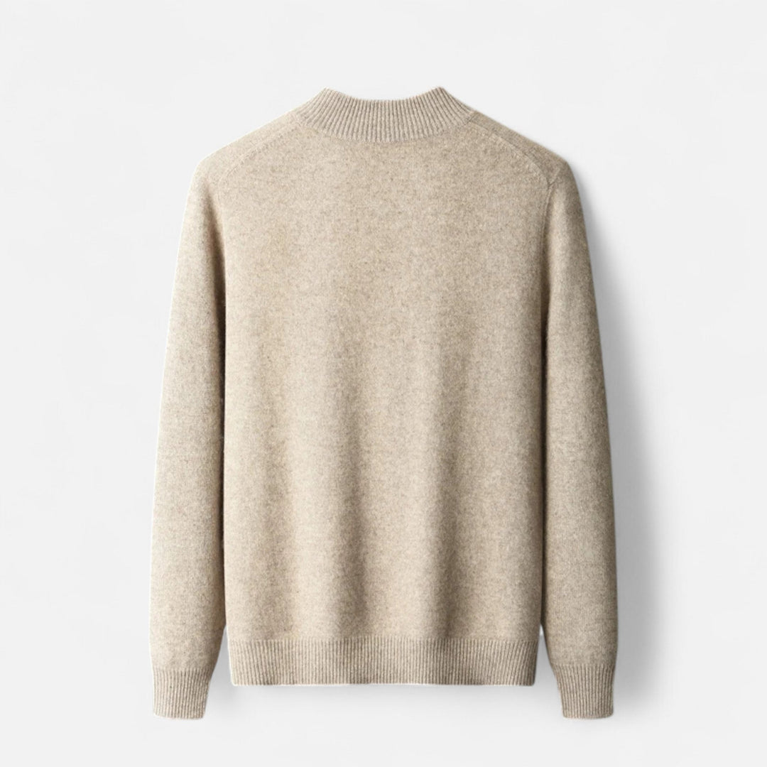 Valmonti | Męski kardigan – Elegancja z zamkiem z wełny merino