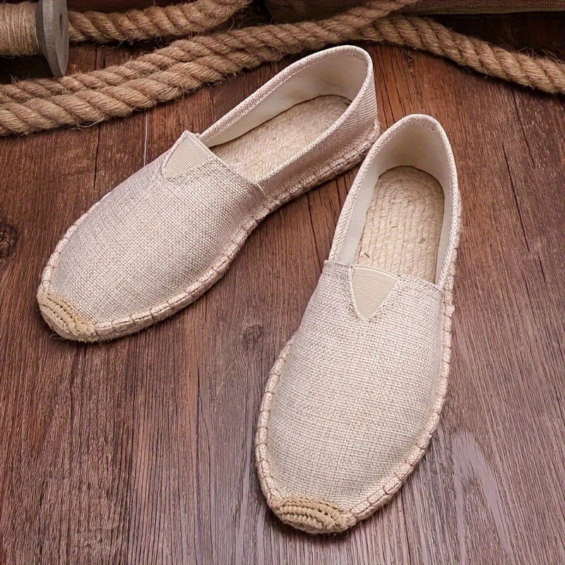 Męskie lekkie espadryle – oddychające buty wsuwane na lato