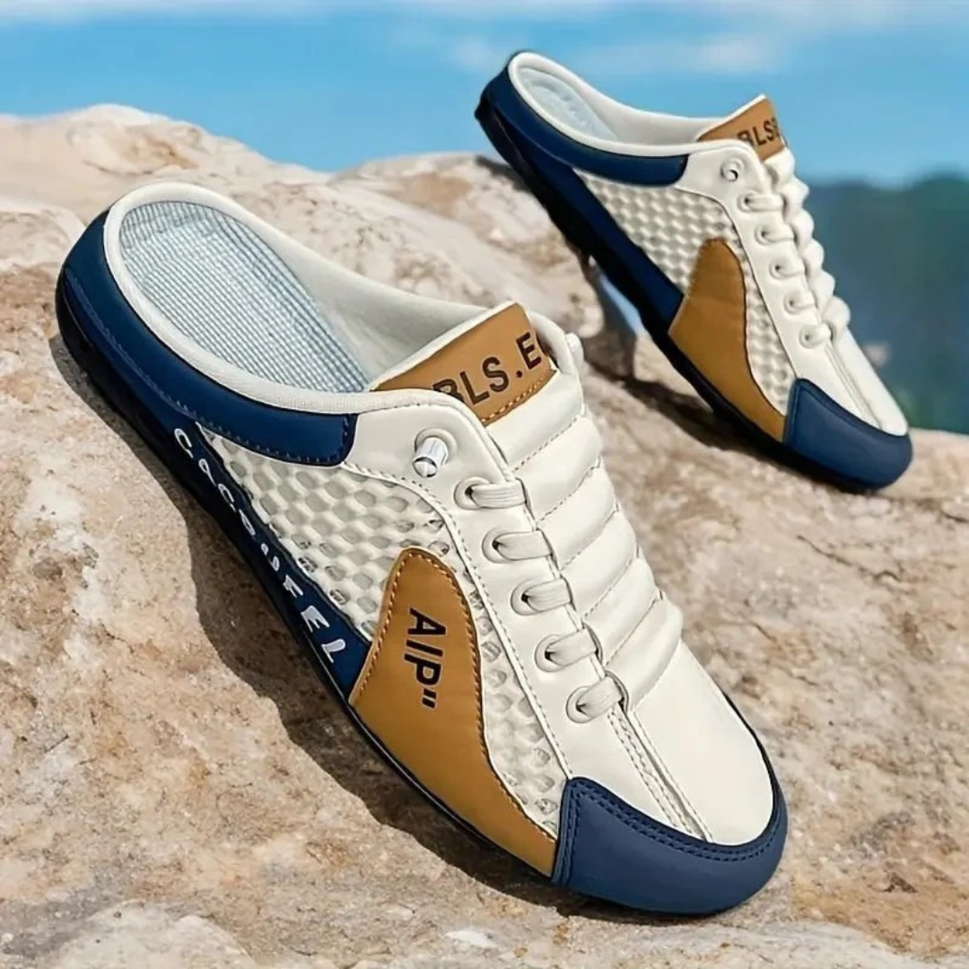 Męskie Oddychające Klapki Sneakersy – Lekkie Buty Casual na Lato i Podróże