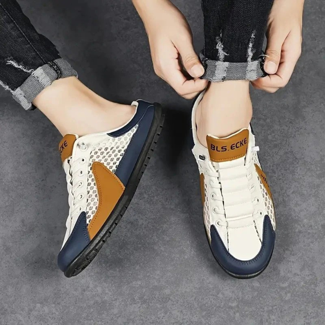 Męskie Oddychające Klapki Sneakersy – Lekkie Buty Casual na Lato i Podróże
