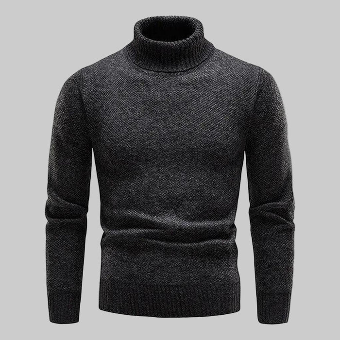 Męski Sweter z Golfem o Dopasowanym Kroju