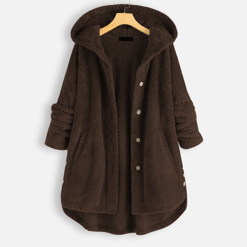 Kobiecą Miękką Kurtkę Fleece – Ciepła, Wygodna, Lekka, Codzienna, Przytulna, Warstwowa Kardigan