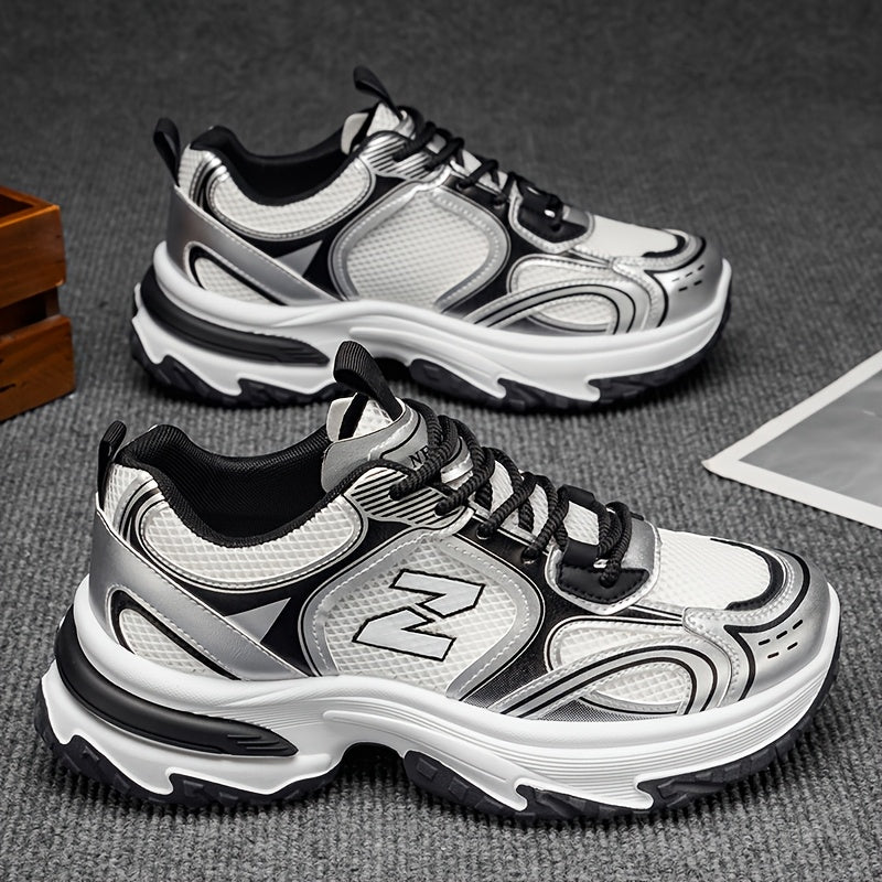 Unisexowe casualowe sneakersy na sznurówki do chodzenia na świeżym powietrzu, wygodne buty w stylu ulicznym, uniwersalne niskie trampki na co dzień