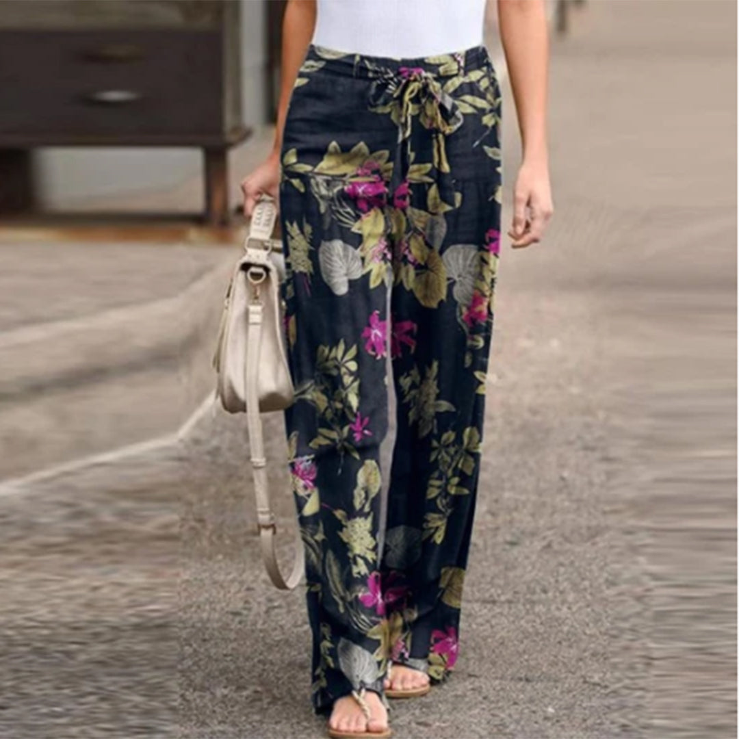 Damskie Spodnie Casual Mid Waist Wygodne na Co Dzień Luźny Krój Uniwersalne Stylowe Spodnie