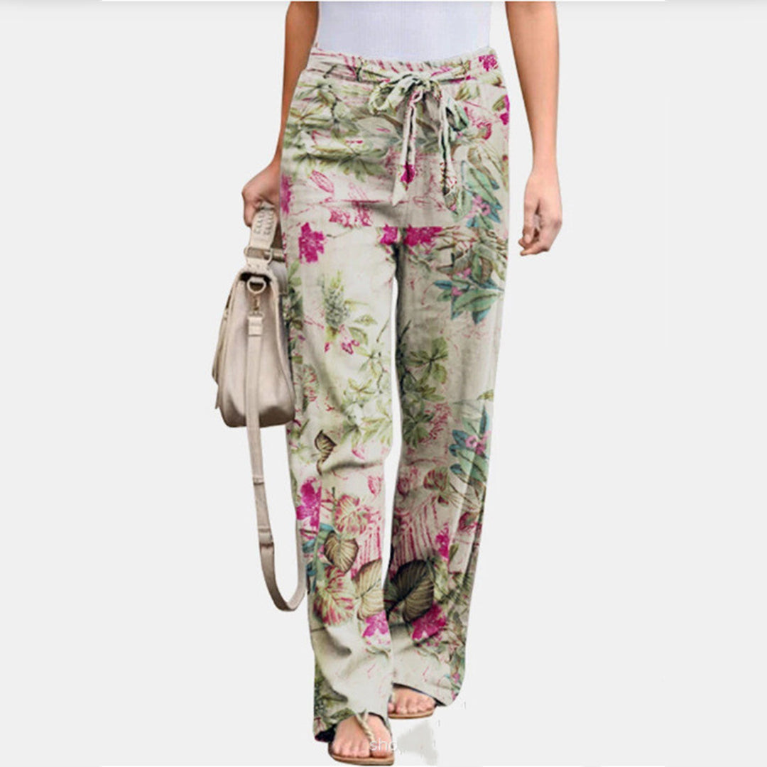 Damskie Spodnie Casual Mid Waist Wygodne na Co Dzień Luźny Krój Uniwersalne Stylowe Spodnie