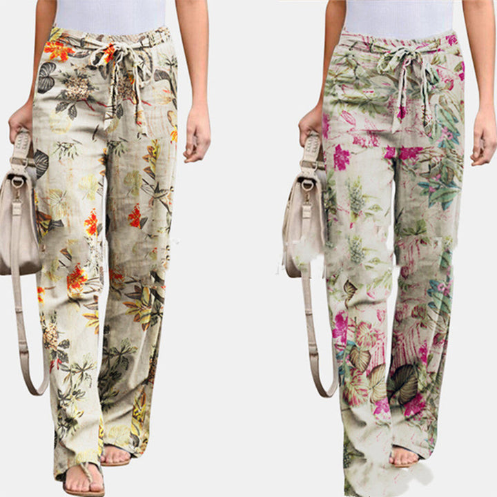 Damskie Spodnie Casual Mid Waist Wygodne na Co Dzień Luźny Krój Uniwersalne Stylowe Spodnie