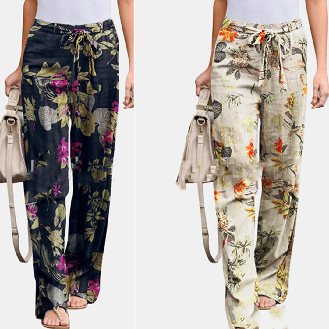 Damskie Spodnie Casual Mid Waist Wygodne na Co Dzień Luźny Krój Uniwersalne Stylowe Spodnie