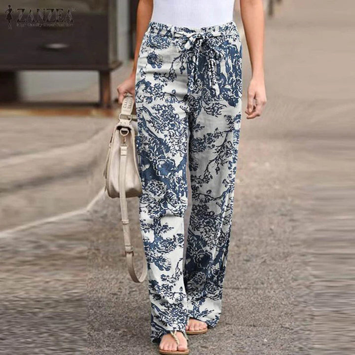 Damskie Spodnie Casual Mid Waist Wygodne na Co Dzień Luźny Krój Uniwersalne Stylowe Spodnie