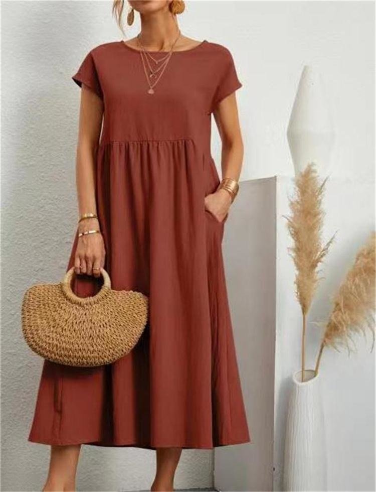 Sukienka Maxi na Lato dla Kobiet – Lekka, Oddychająca, Wygodna, Elegancka, Codzienna, Na Wakacje