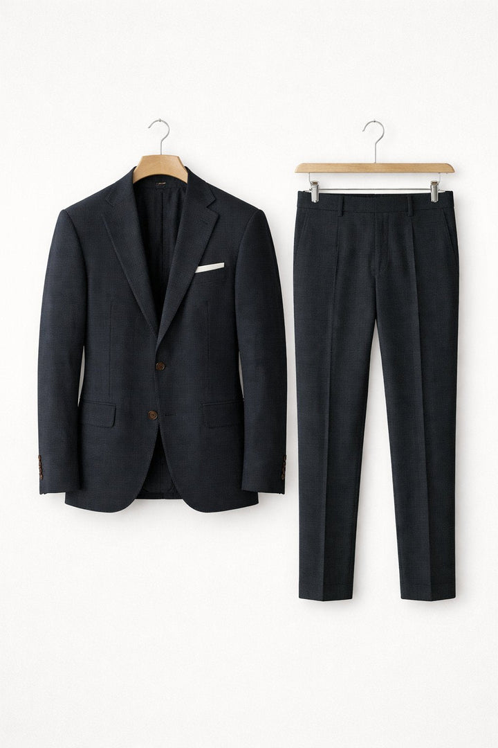 Męski Trwały Garnitur Nylonowy – Slim-Fit Dwuczęściowy Strój na Spotkania, Wesela i Wydarzenia Formalne