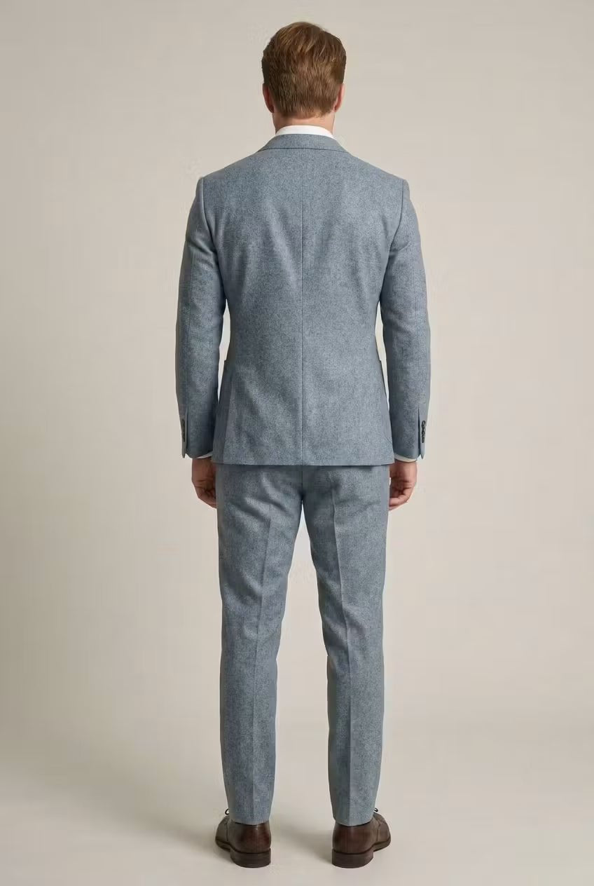 Męski Trwały Garnitur Nylonowy – Slim-Fit Dwuczęściowy Strój na Spotkania, Wesela i Wydarzenia Formalne