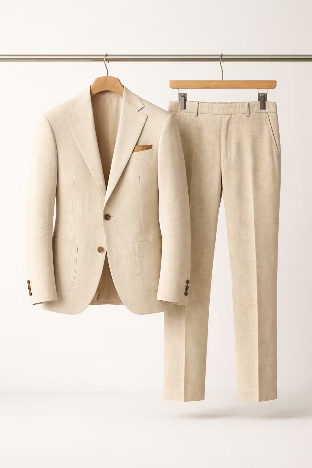 Męski Trwały Garnitur Nylonowy – Slim-Fit Dwuczęściowy Strój na Spotkania, Wesela i Wydarzenia Formalne