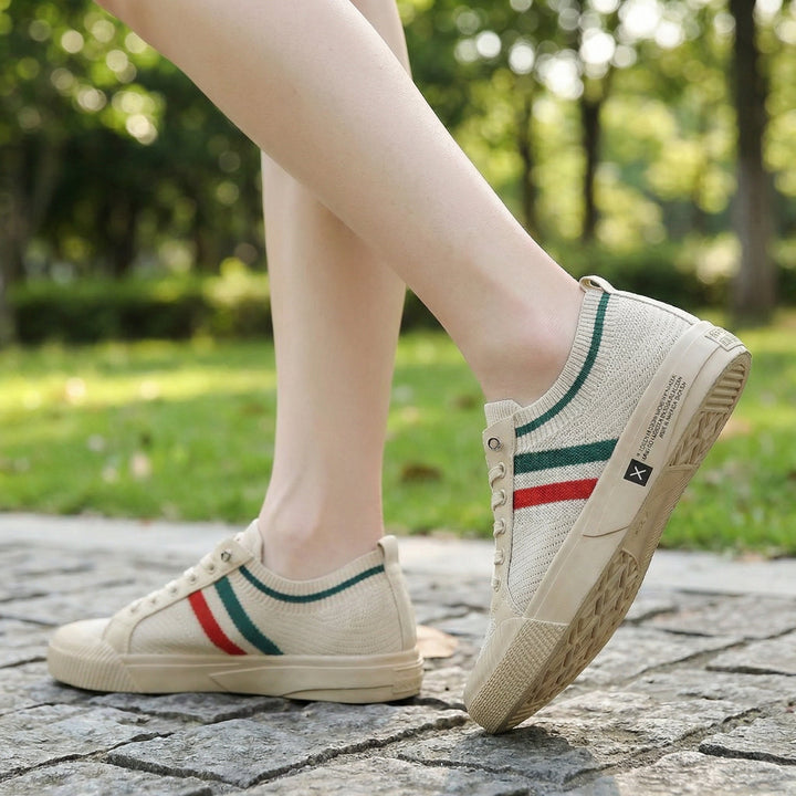 Męskie Strukturalne Sneakersy Dziane Lekkie Casual Codzienne Trampki