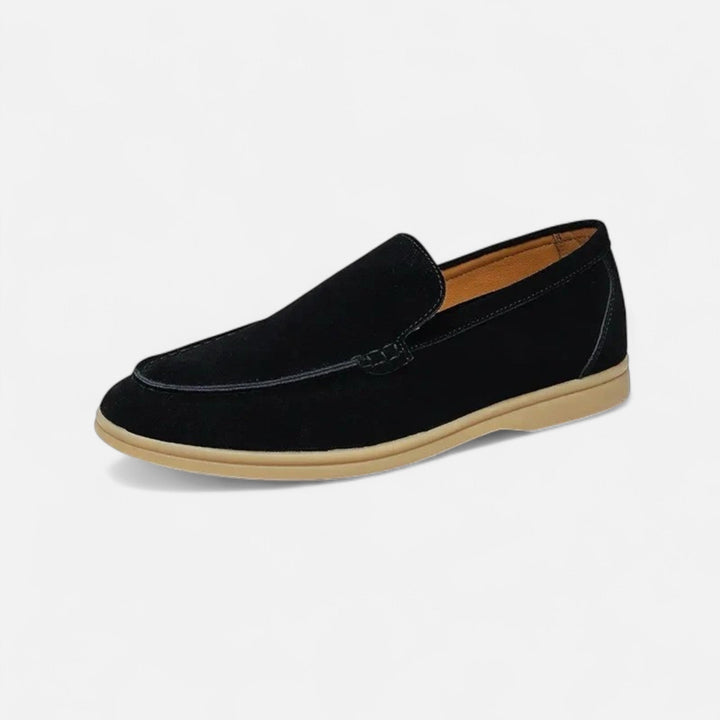 Valmonti | Męskie zamszowe loafersy w stylu old money