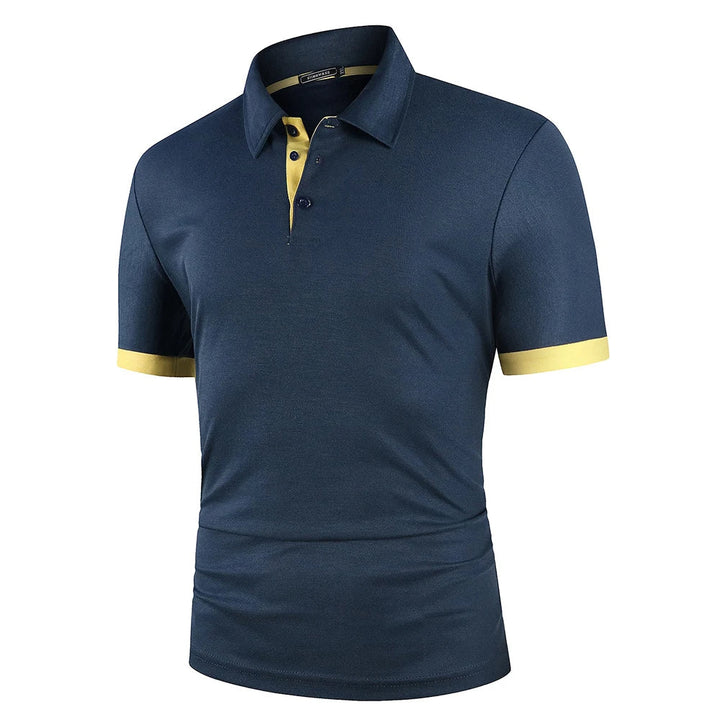 Męska klasyczna letnia koszulka polo lekka oddychająca wygodna smart casual