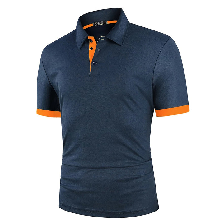 Męska klasyczna letnia koszulka polo lekka oddychająca wygodna smart casual