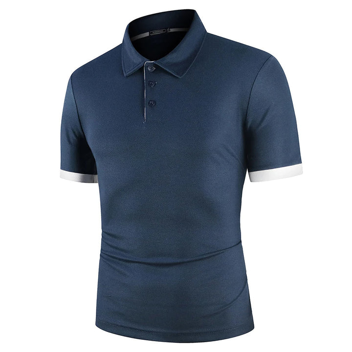 Męska klasyczna letnia koszulka polo lekka oddychająca wygodna smart casual