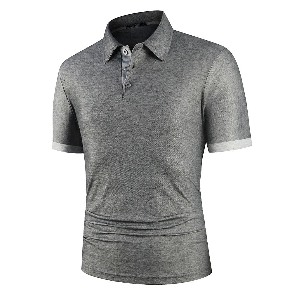 Męska klasyczna letnia koszulka polo lekka oddychająca wygodna smart casual