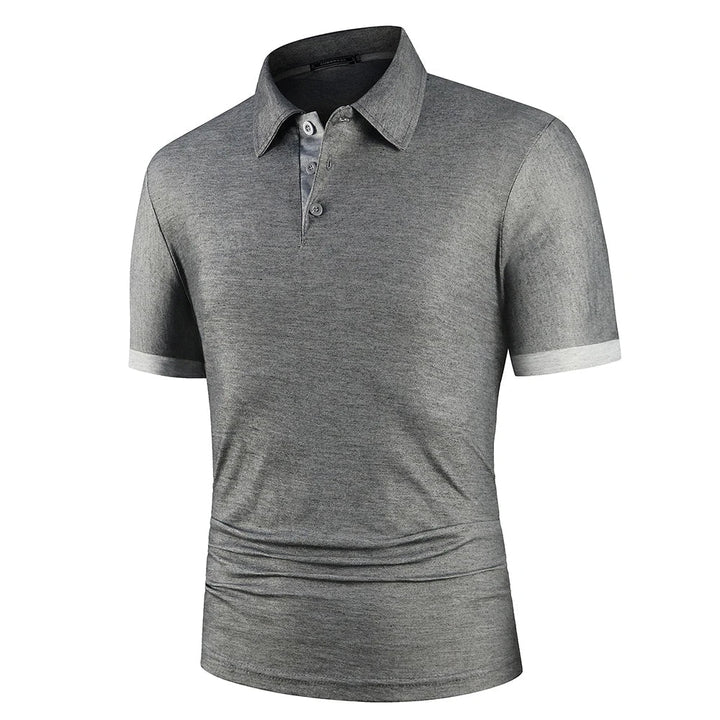 Męska klasyczna letnia koszulka polo lekka oddychająca wygodna smart casual