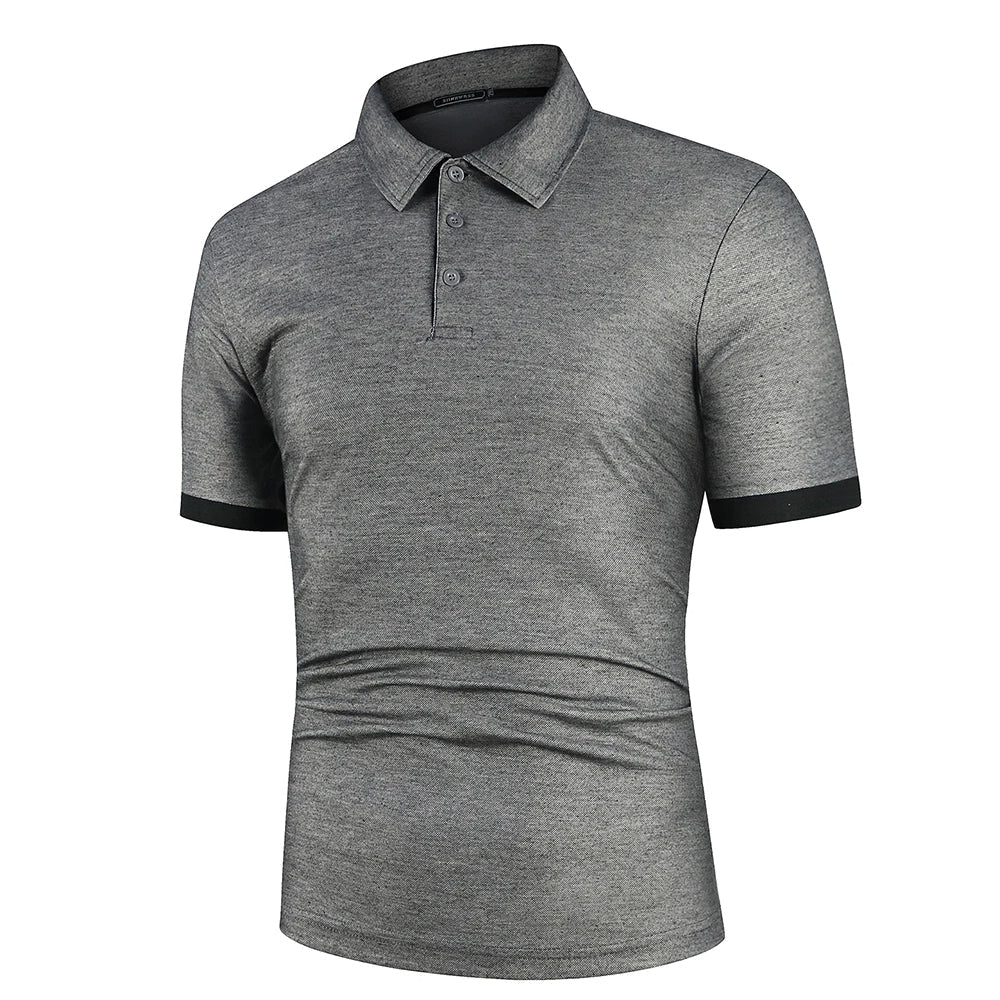 Męska klasyczna letnia koszulka polo lekka oddychająca wygodna smart casual