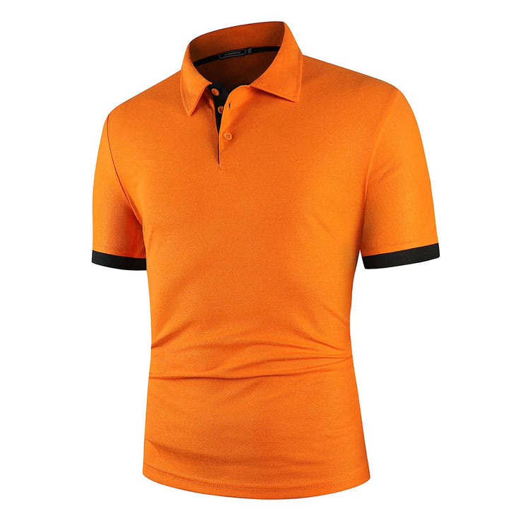 Męska klasyczna letnia koszulka polo lekka oddychająca wygodna smart casual