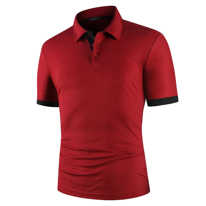 Męska klasyczna letnia koszulka polo lekka oddychająca wygodna smart casual