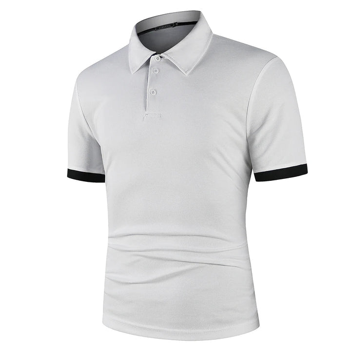Męska klasyczna letnia koszulka polo lekka oddychająca wygodna smart casual