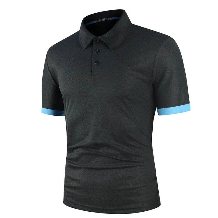 Męska klasyczna letnia koszulka polo lekka oddychająca wygodna smart casual