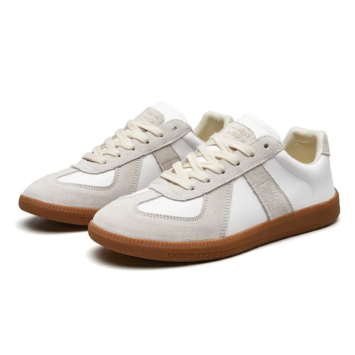 Męskie Retro Panelowe Sneakersy Niskie Z Sznurowadłami