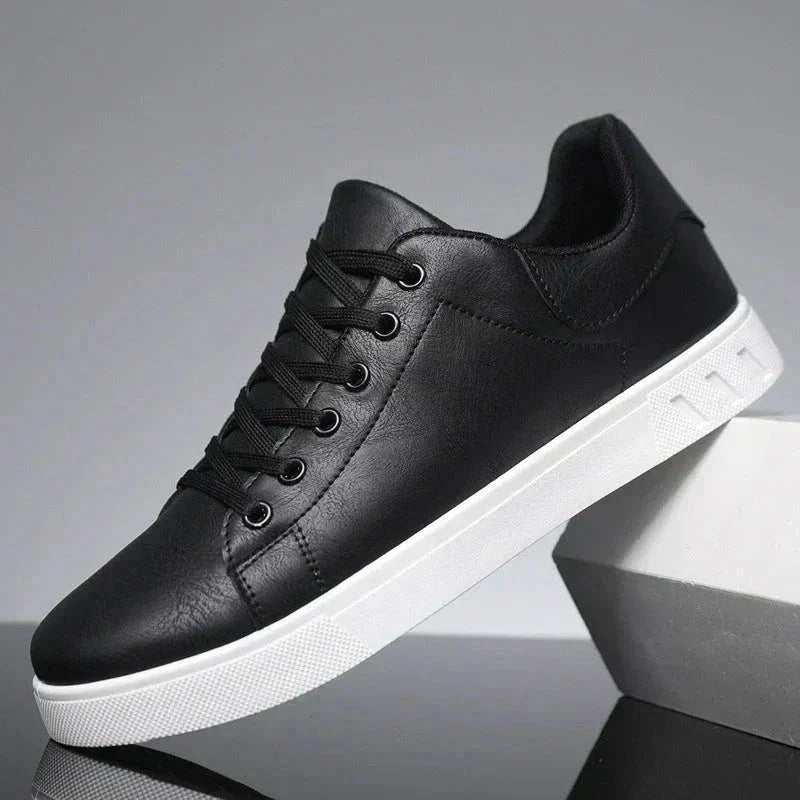 Męskie Skórzane Trampki Niskie – Klasyczne Eleganckie Buty na Co Dzień