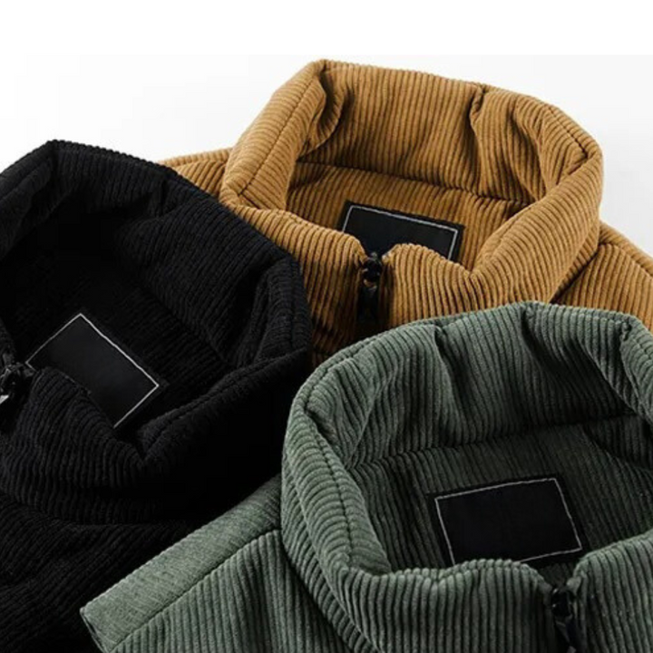 Męska Kamizelka z Sztruksu Bez Rękawów Slim Fit Casual Smart, Idealna do Codziennego Użytku z Kieszeniami