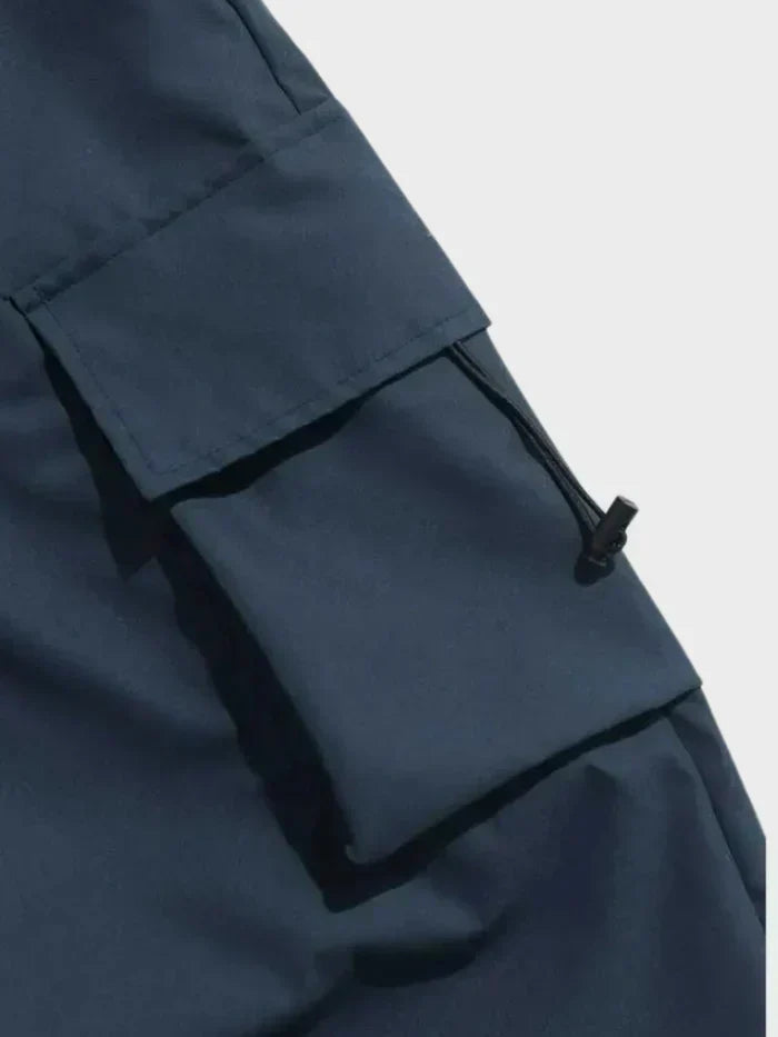 Męskie Spodnie Cargo w Stylu Oversized z Wieloma Kieszeniami