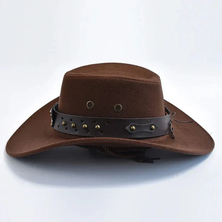 Męski Kapelusz Cowboy – Szeroki Brzeg w Stylu Statement do Użytku na Zewnątrz i na Co Dzień