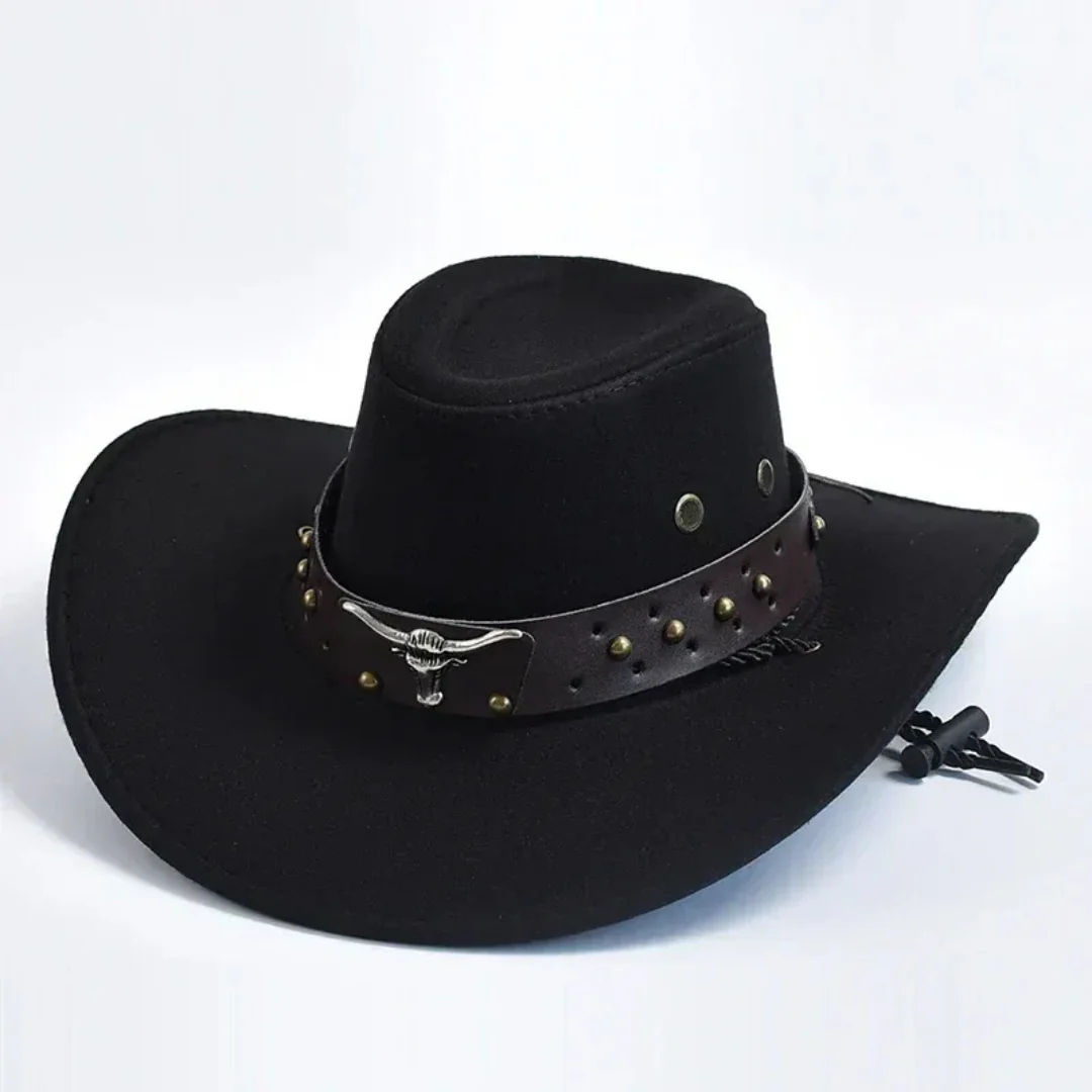 Męski Kapelusz Cowboy – Szeroki Brzeg w Stylu Statement do Użytku na Zewnątrz i na Co Dzień