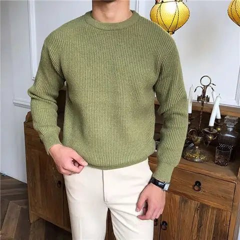 Męski Wygodny Sweter – Miękki Oddychający Stylowy Casual Codzienny Strój Warstwowy
