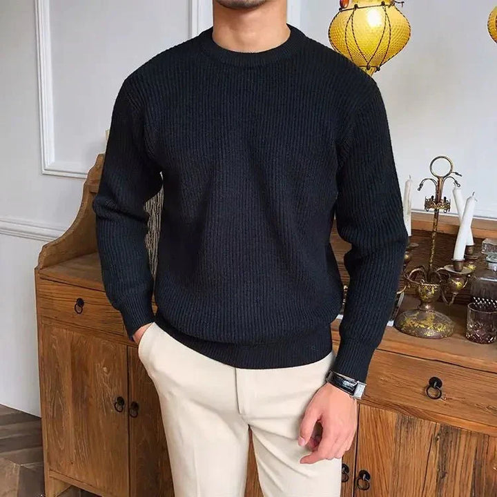 Męski Wygodny Sweter – Miękki Oddychający Stylowy Casual Codzienny Strój Warstwowy