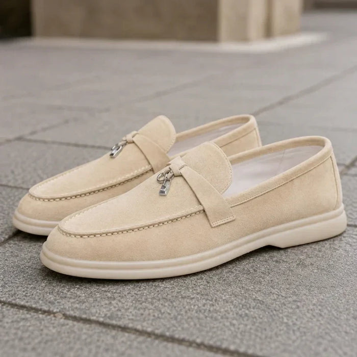 Kobiece Teksturowane Loafersy na Platformie Slip On