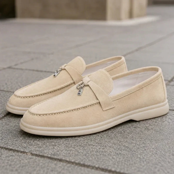 Kobiece Teksturowane Loafersy na Platformie Slip On