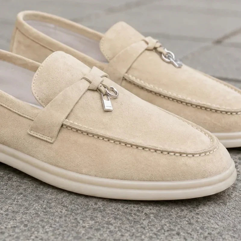 Kobiece Teksturowane Loafersy na Platformie Slip On