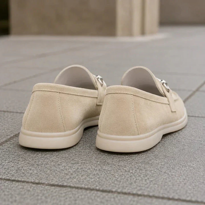 Kobiece Teksturowane Loafersy na Platformie Slip On