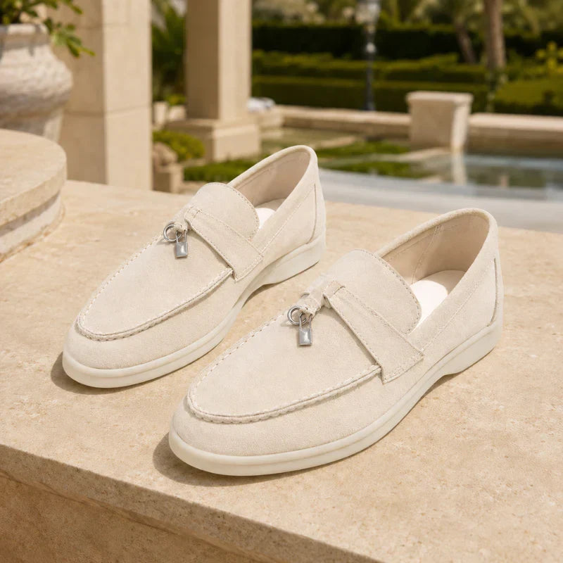 Kobiece Teksturowane Loafersy na Platformie Slip On